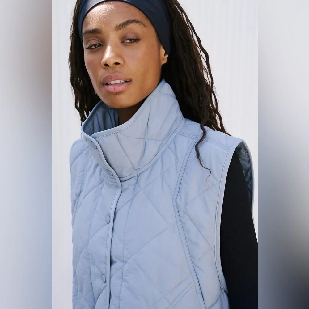 Free people Quinn Quilted Puffer Vest xs NWOT - Picture 3 of 6